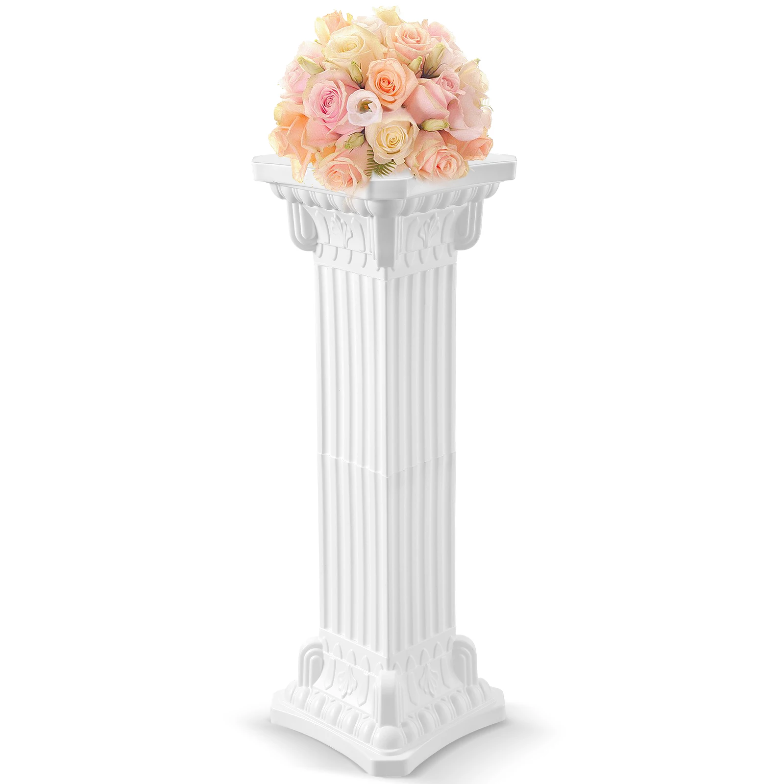 Roman Pillar Statue Greek Style Column Plastic flower Pillar Decorative Pillar multiuse Photo Prop flowerpot Wedding Party decor