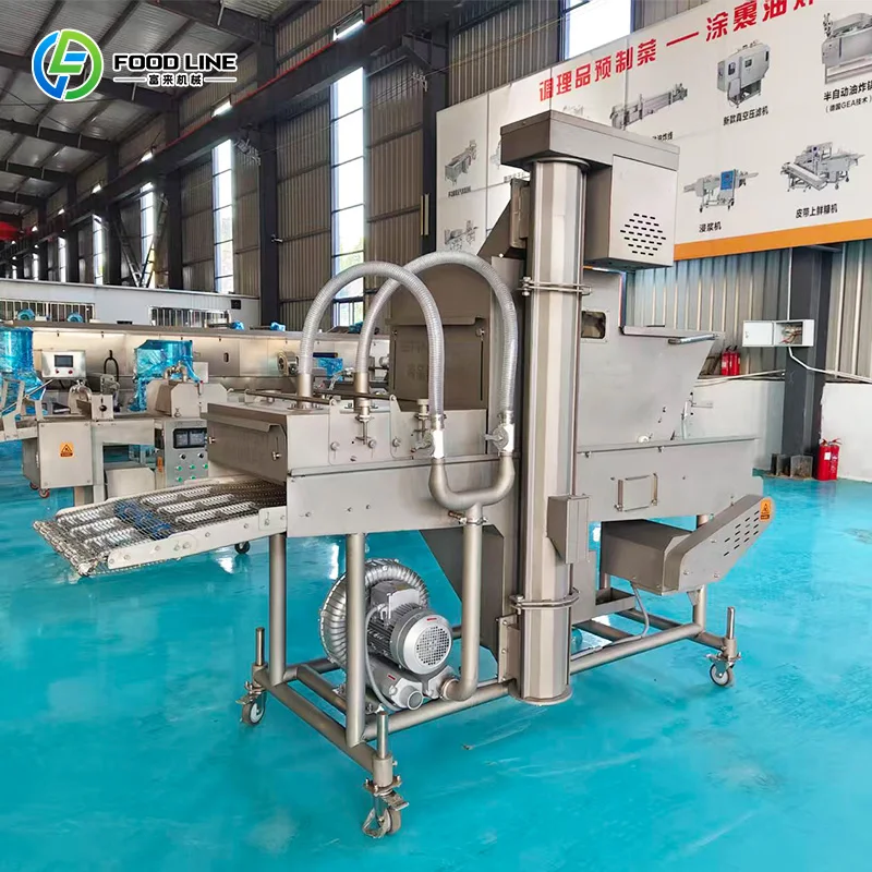 Customized Factory Supply Fried Chicken Breading Machine Bread Crumbs Coating  Machine