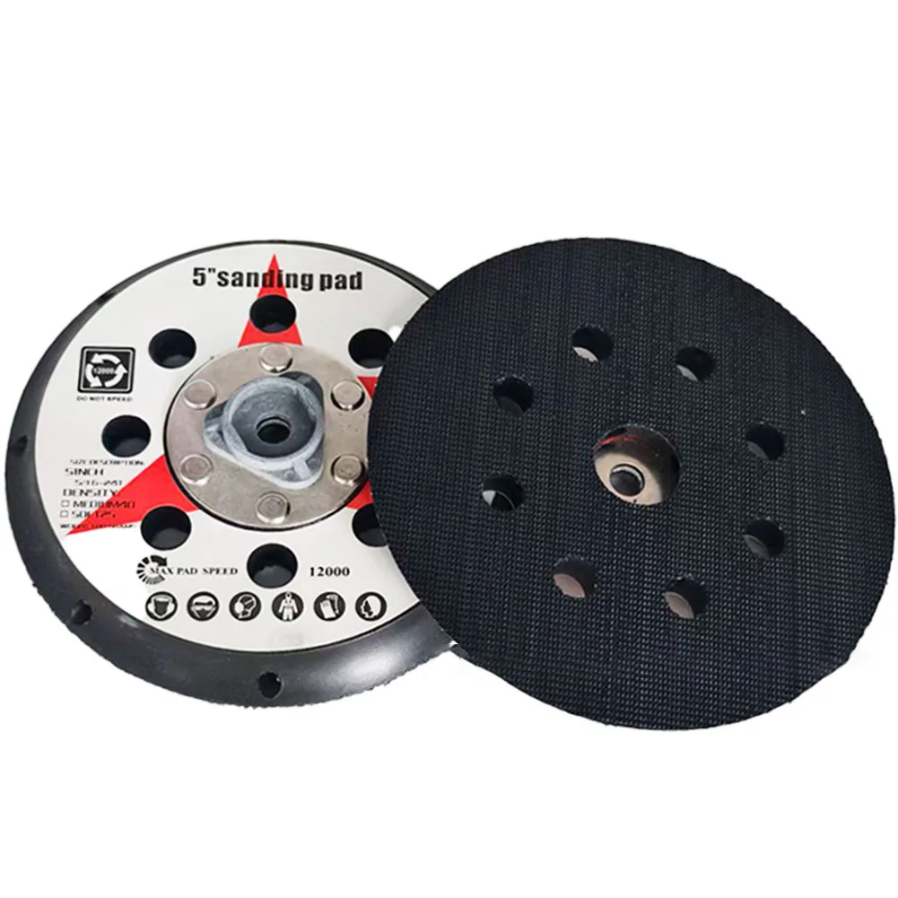 5-дюймовая подложка для шлифовальной машины с 8 отверстиями M8, полировальный диск для резьбы, шлифовальная подложка для полировальных машин, абразивный инструмент, аксессуары для полировки