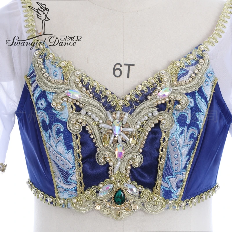 Volwassen Royal Blue La Bayadère Ballet Tutu Vrouwen Professionele Ballerina Cosutmes Tutu Jurk BT4179