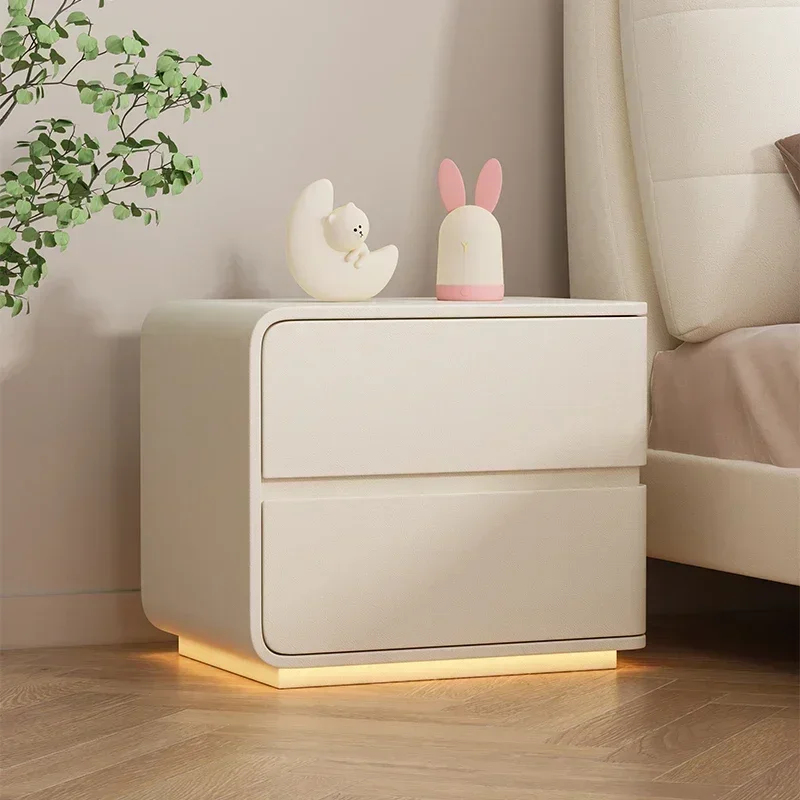 

Storage Box Nightstands Mid Century Luxury Organizers Italian Bedside Table Nordic Design European Table De Chevet Furniture