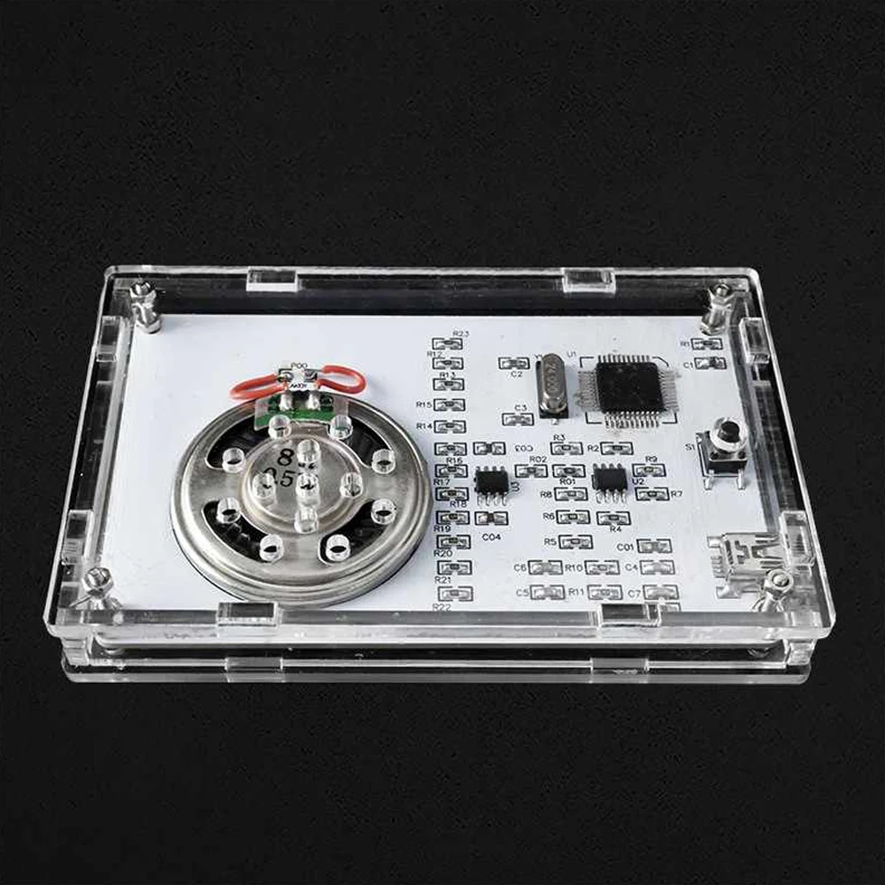 Picture 5: DIY LED Sound Control Sheet Music Sound Display Electronic Kit 51 Microcontroller Soldering Kits With Shell