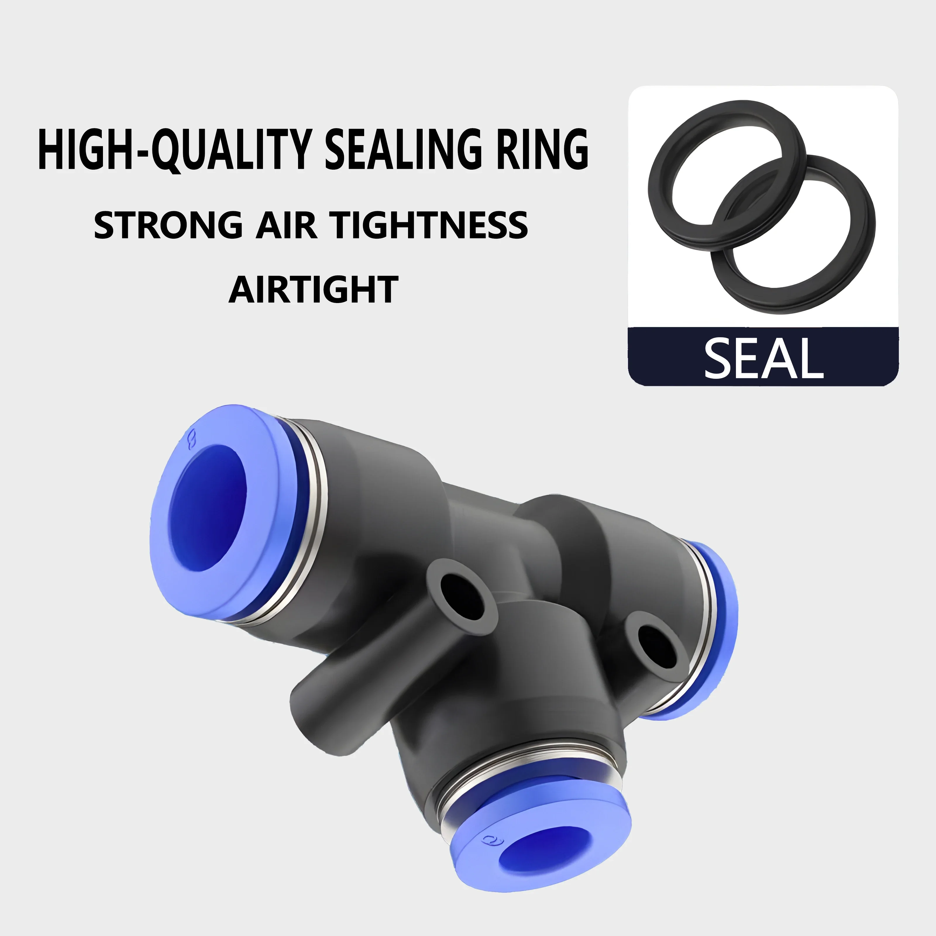 Pneumatic Fitting Tube Connector Fittings Air Quick Water Pipe Push In Hose Quick Couping OD 4mm 6mm 8mm 10mm 12mm Multiple type