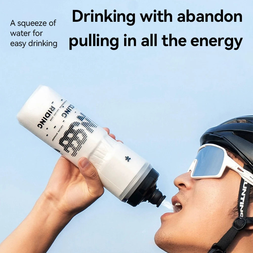 Xunting 710 ml Fahrrad-Wasserflasche, große Kapazität, Sportflasche, auslaufsicher, Trinken, MTB, Rennrad, Wasserflaschen