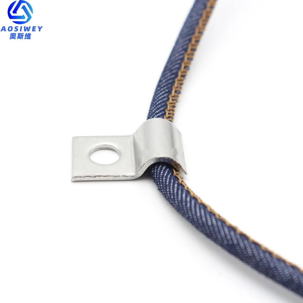 10pcs P-Type Stainless steel Single pipe Clamp Instrument Line/Wire/Tubing/Gas pipe Cable Clamp Building Installation Fixed Clip