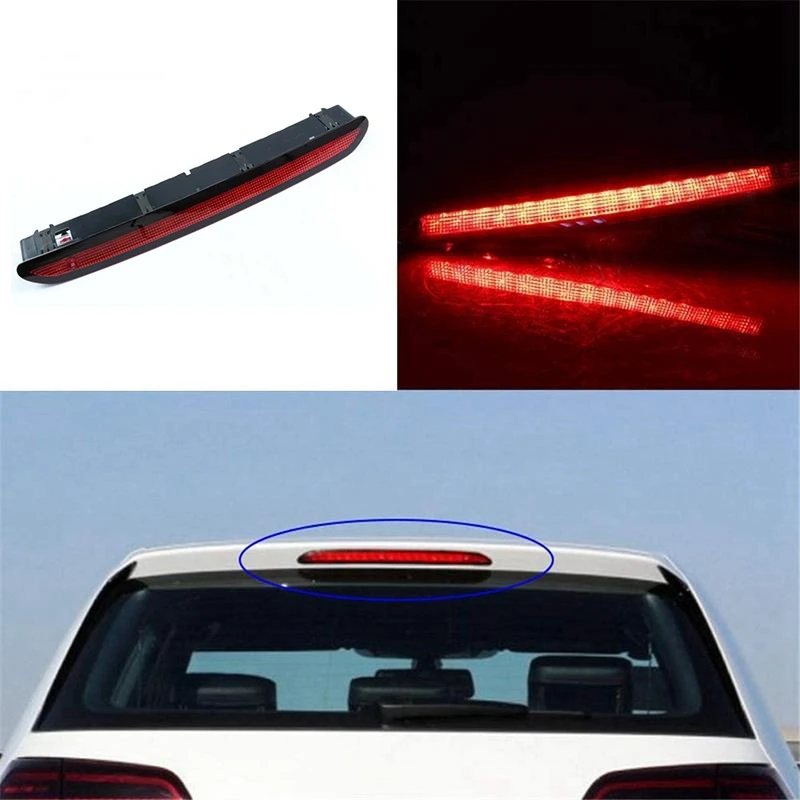 Car High Mount Third Brake Light 3Rd Stop Lamp Rear Tail Light For Golf 6 Golf 7 Mk6 Polo Hatchback 6R 5K0945087B