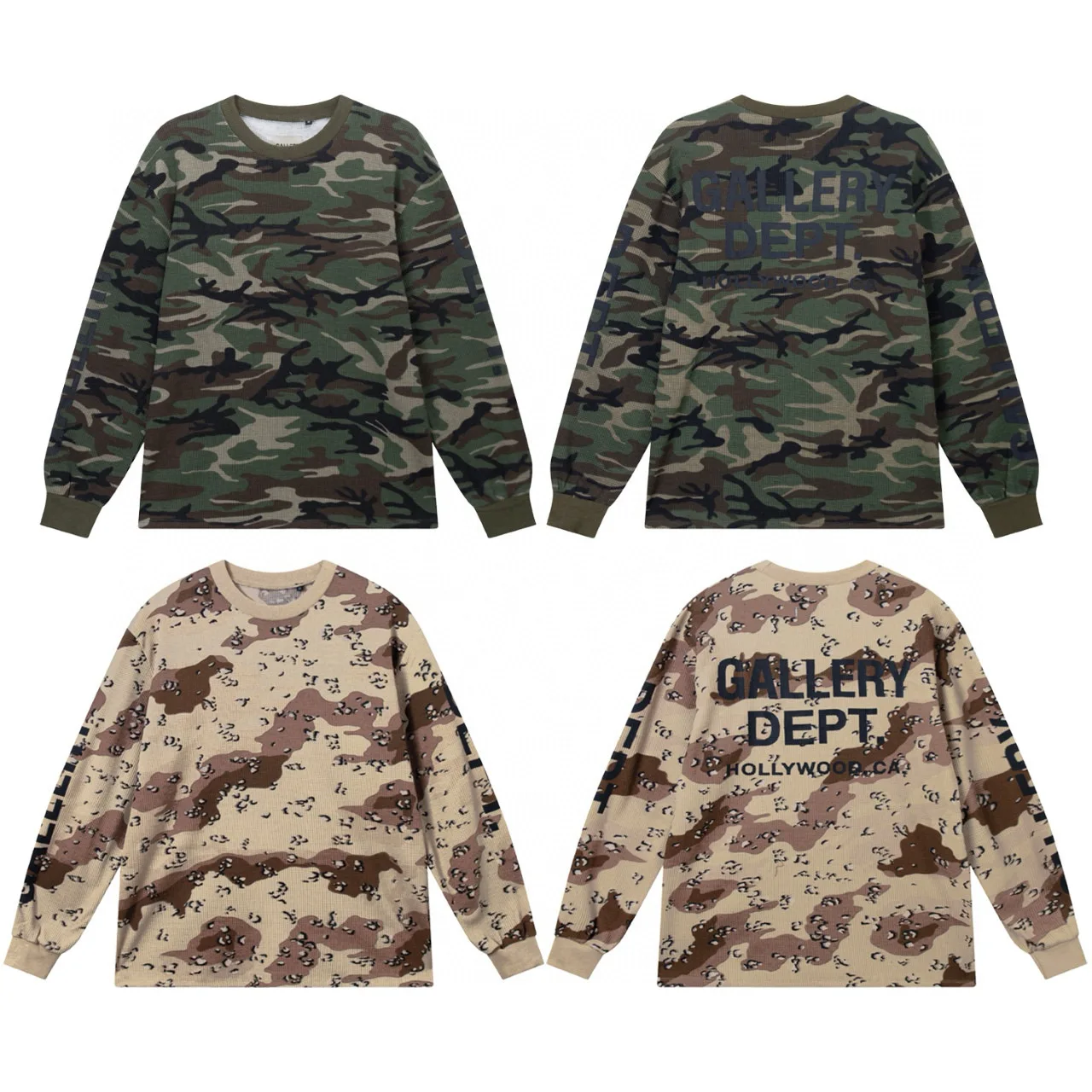 

Classic Camouflage Long Sve Men's T-irt Faionable Spring Autumn New Sle Overhead Headwear Casual Cotton Polyester