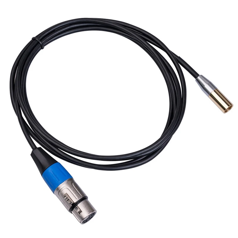 REXLIS 1FT Mini XLR Male To XLR Female Adapter Cable, 3-Pin Mini XLR To XLR Video Cable, For BMPCC 4K BMPCC 6K Sony Canon Camera