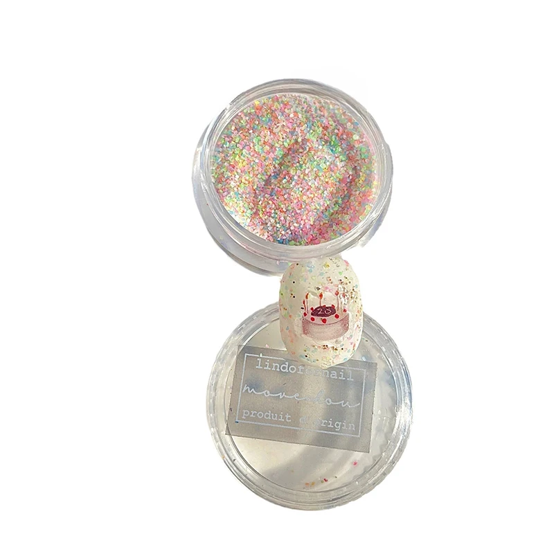 1PC Herfst Winter Kristalsuiker Poeder Wol Poeder Water Grond Steen Poeder Nagel Accessoires Glitter Voor Nagels