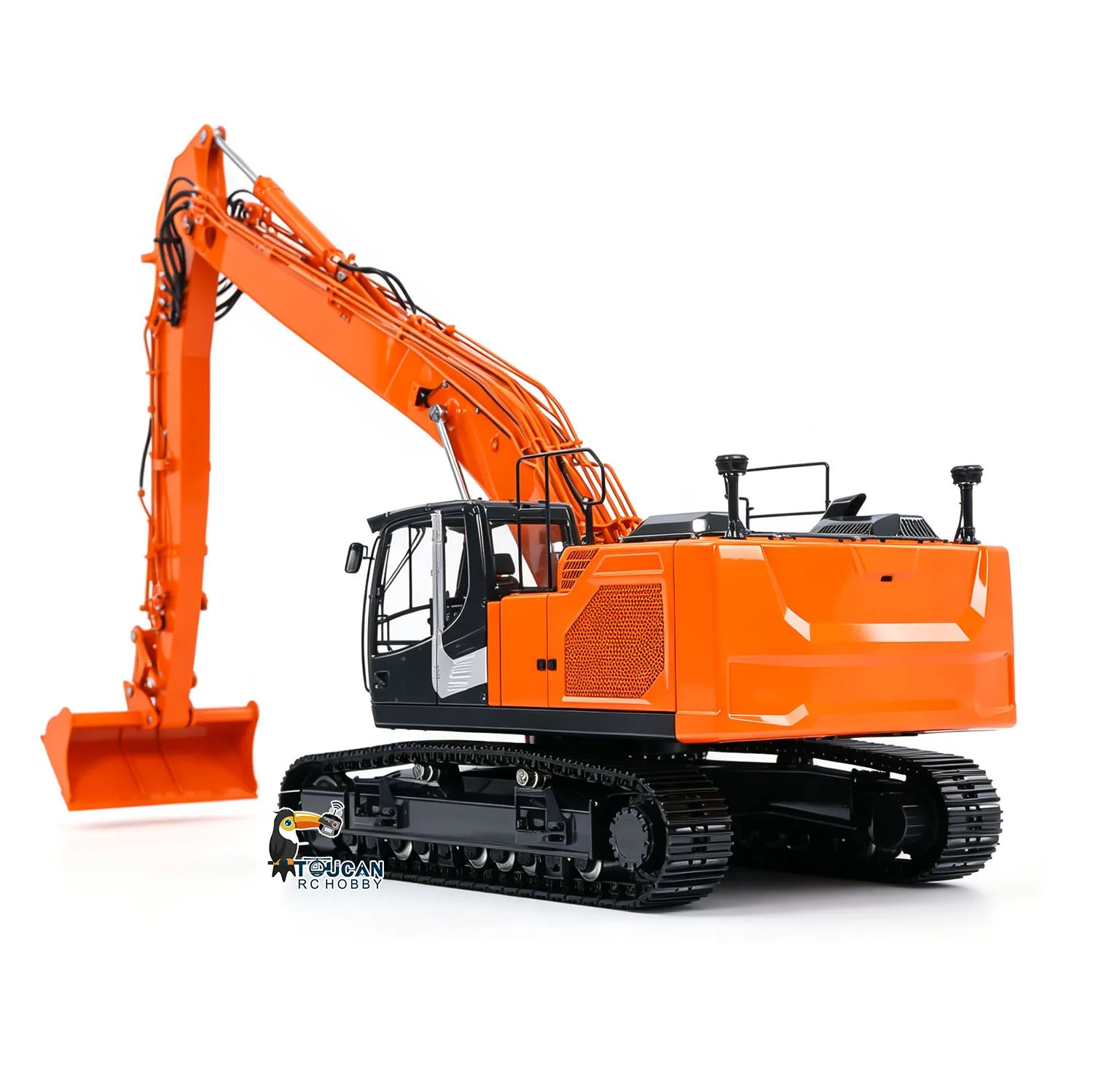 945 LESU AOUE LR945 1/14 Metal RC Hydraulic Excavator CNC Long Reach Remote Control Digger RTR 7CH PL18EV LITE Radio Light Sound