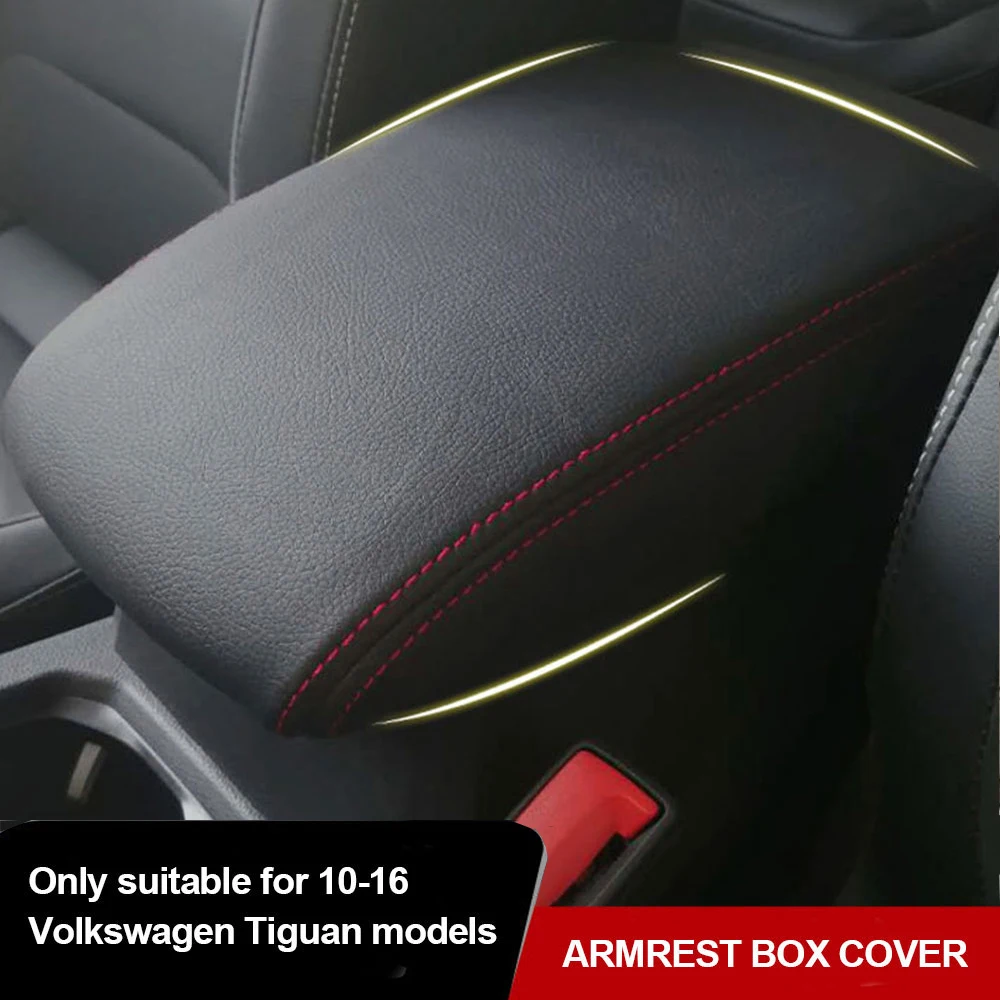 

Чехол на центральную консоль автомобиля для Volkswagen VW Tiguan MK2 2010 2011 2012 2013 2014 2015 2016, чехол на подлокотник сиденья, защитная крышка