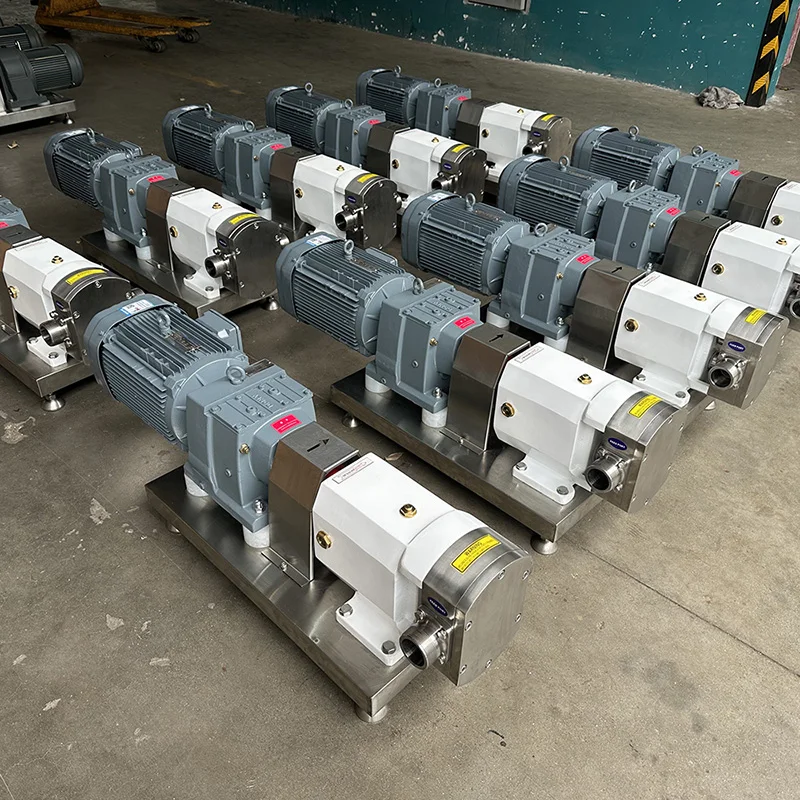 Stainless Steel High Viscosity Liquid Rotary Pump Food Grade Sanitary For Drinking Water Treatment
