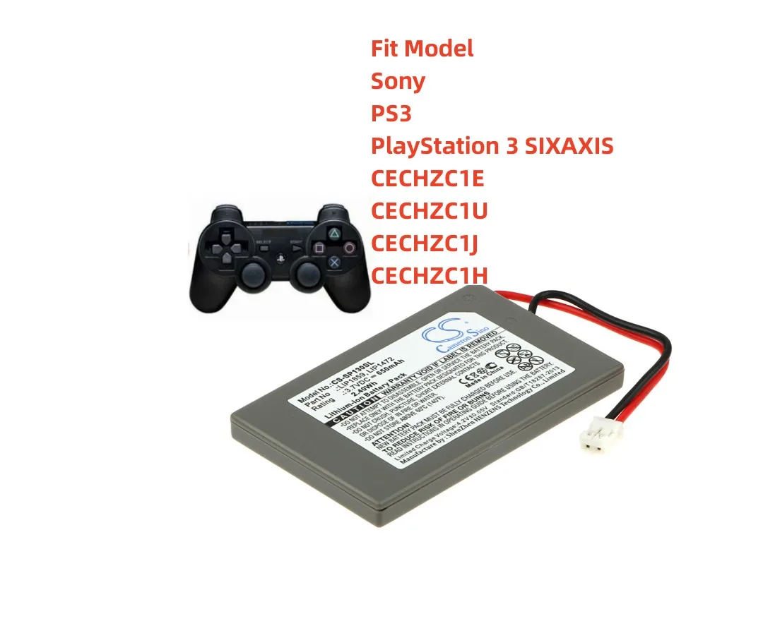 

Аккумулятор для игровой консоли Sony PS3 PlayStation 3 SIXAXIS CECHZC1E CECHZC1U CECHZC1J CECHZC1H LIP1472 LIP1859 650 мАч/Вт/ч