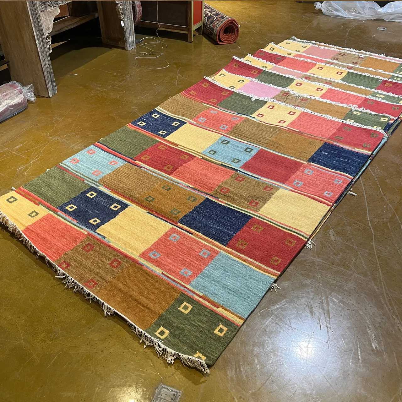 Living room sofa carpet, ethnic style homestay decorative carpet