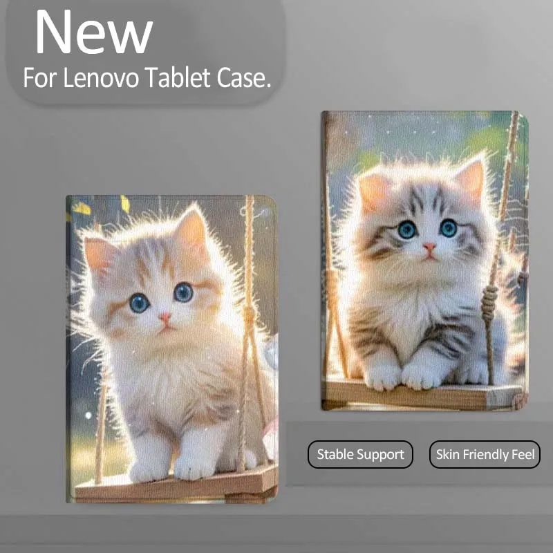 

Art Sunset Cat Popular For Xiaoxin Lenovo Tab Pad K11 K10 M10 P11 3rd Plus Pro Legion Y700 Y900 Gen4 2 Tablet Case Gift