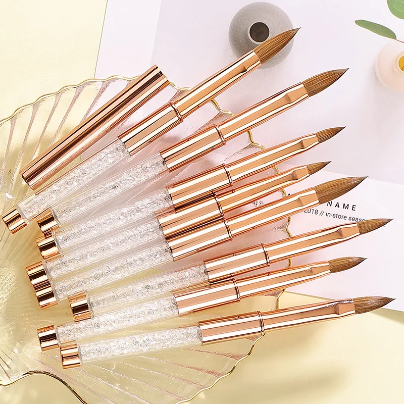 NEW 1/5 PCS Nail Brush for Manicure Art Brush Acrylic Nail Salon Brush Gadgets Nail Supplies for Professionals ZJS01