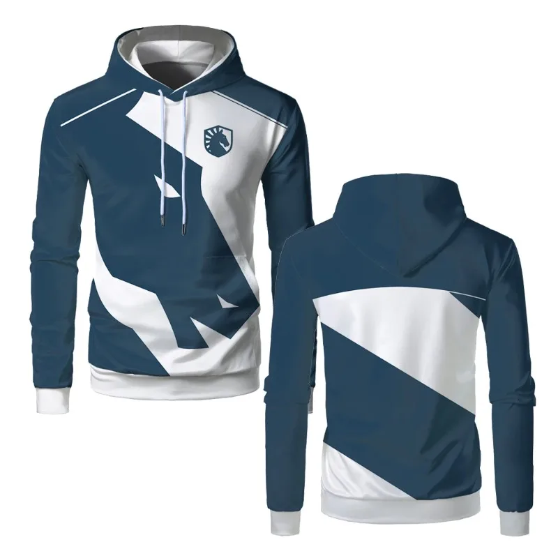 Liquid Team Men Graphic Hoodie Esports Game Uniform Women Pullover Hoodies Autumn Casual Boy Sports New Clothing Sweatshir