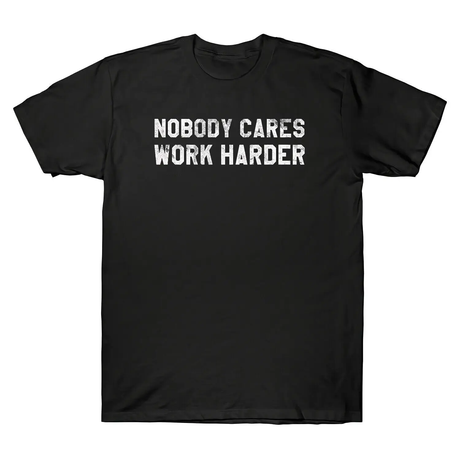 

Nobody Cares Work Harder Motivational Workout & Gym T-Shirt Men Retro Cotton Tee