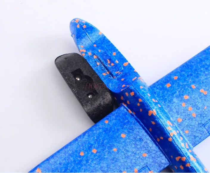Avião de espuma jogado à mão brinquedo ao ar livre das crianças tamanho grande resistente a quedas montagem rotatória modelo planador