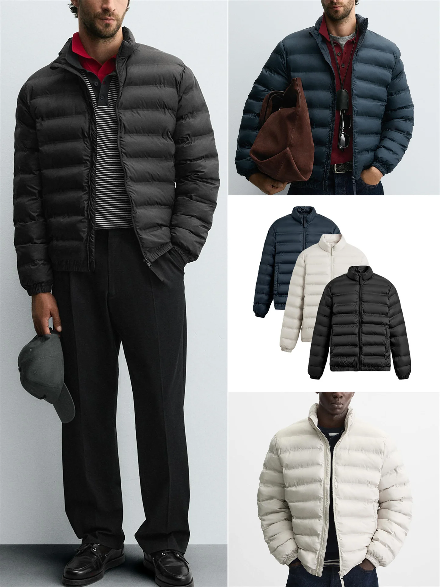 

Модное легкое водонепроницаемое хлопковое пальто на молнии для мужчин, осеннее новое поступление, уличное длинное пальто с воротником-стойкой све