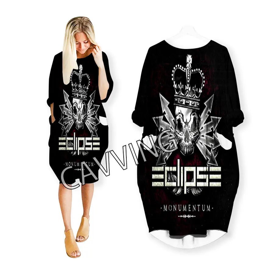 Eclipse Band  3D Print  Women Streetwear Women US Size Dresse Fashion Harajuku Short Sleeves Clothes Women Clothing