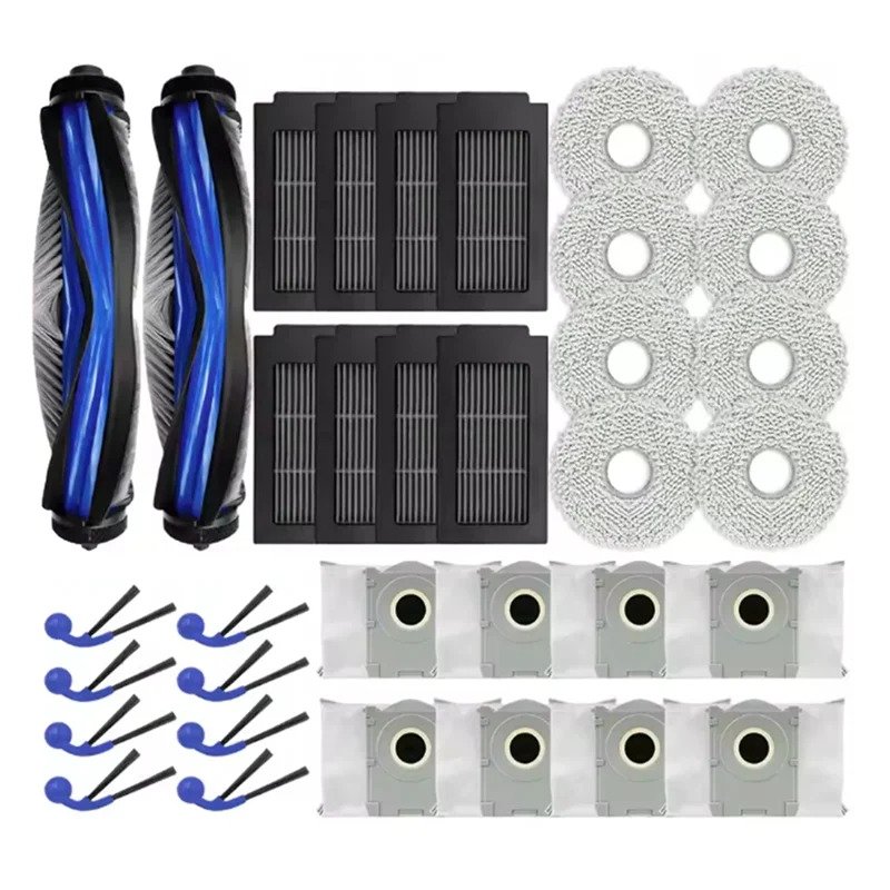 

【A88X】34PCS For Ecovacs Deebot T30C Omni / T30C Pro Omni Vacuum Cleaner Replacement Accessories Vacuum Brush Filter Dust Bag Mop