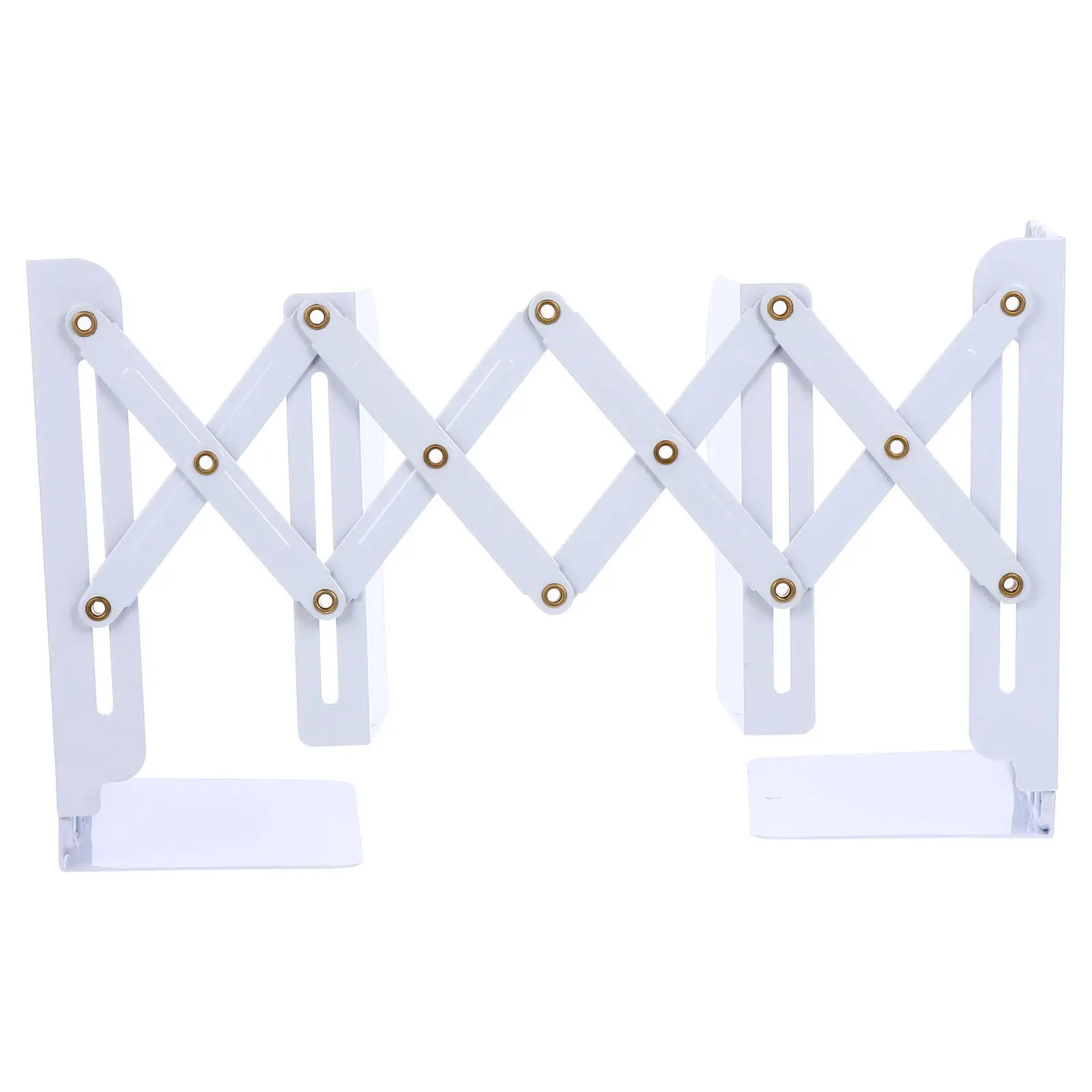 1Pcs Folding Space Saving Iron Book Storage Shelf Book Organizer Grid Rack for Home Office Study Library Desktop Organization