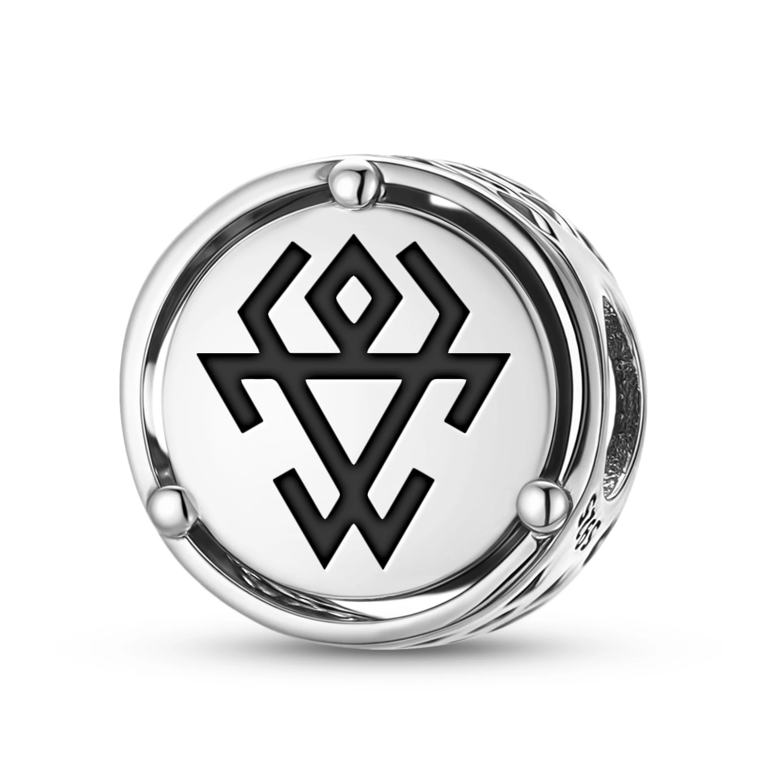 

Slavic Chernobog 925 Sterling Silver Symbol Charm Fit Original Bracelet Diy Jewelry Accessories Family Bead