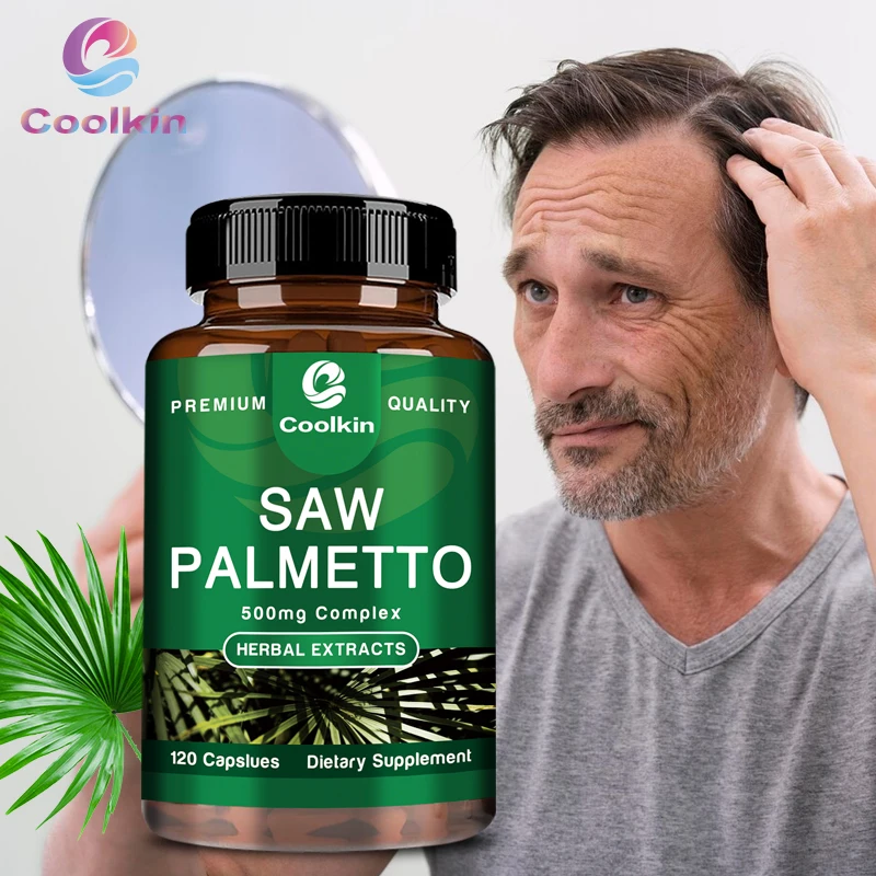 Saw Palmetto Capsules - Help Promote Prostate Health, Relieve Hair Loss & Regulate Hormonal