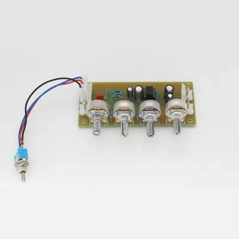 DIY Handmade Portable Guitar Speaker Pre-Tuning Board - 3-Stage EQ Adjustment Pre-Amp Circuit Board