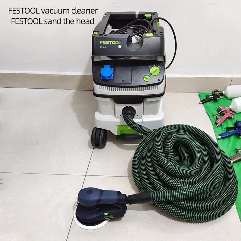 Tubo de vacío para aspiradora FESTOOL MIRKA, accesorios de herramientas eléctricas, máquina de papel de lija, tubo de plástico, manguera de cubo de