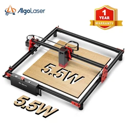 AlgoLaser DIY Kit Laser Engraver 5W Output Power Laser Engraver and Cutter Machine for Beginners Laser Cutter for Wood Acrylics