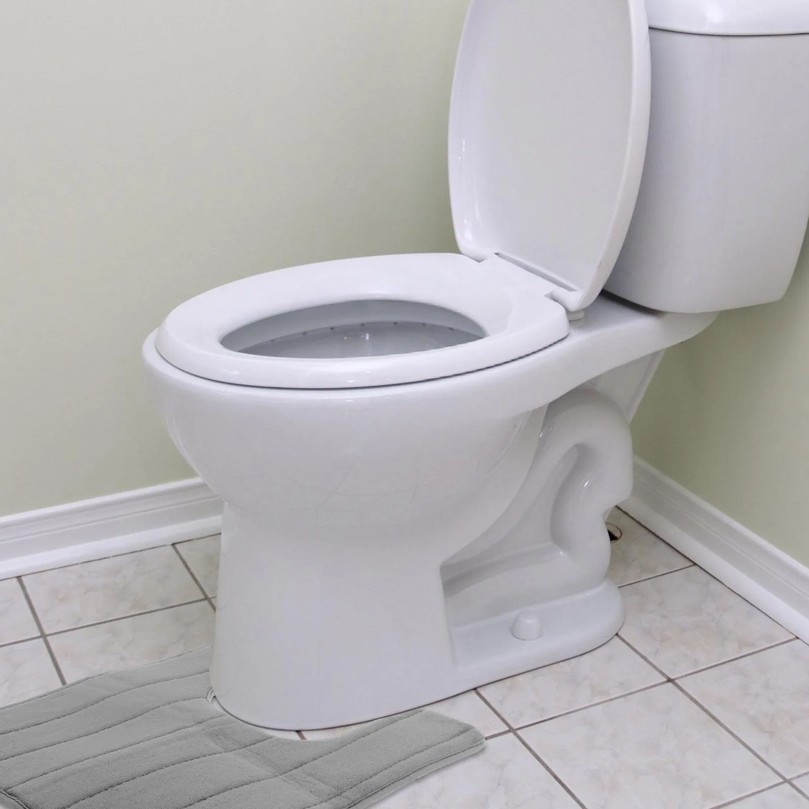 50x60cm Memory Bathroom Floor Mat Soft Comfortable Non-Slip Backing U Shape Toilet Rug Washable No Fade Closestool Carpet Decor