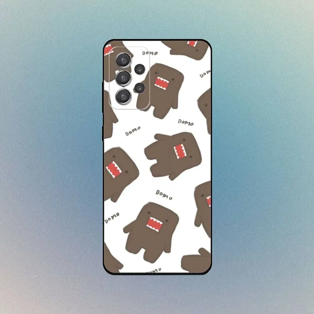 Bonita funda de teléfono domo-kun para Samsung S25,S24,S21,S22,S23,S30,Ultra,S20, funda blanda negra
