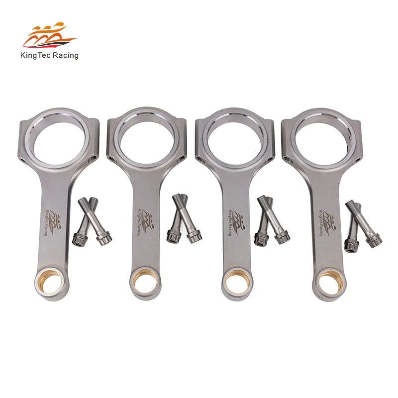 KTC Racing 2TR 2TRFE 2TR-FE 4340 قضبان توصيل H-Beam مزورة لسيارة Toyota Hilux Surf N210 2004-2009 مع مسامير ARP