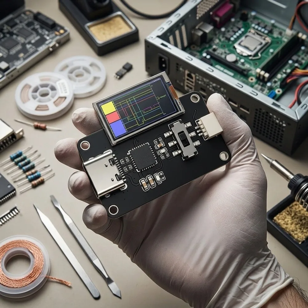 For Type-C Smart Motherboard Diagnostic Module AI Analyzer For PC Mainboard Fault Detection And PCB Error Testing Tool