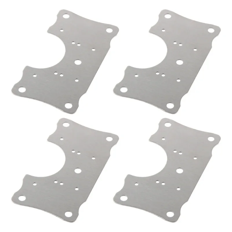 4 Pack Butterfly Hinge Repair Plate Stainless Steel Hinge Tools Cabinet Repair Plate Kit Furniture Door Accessories