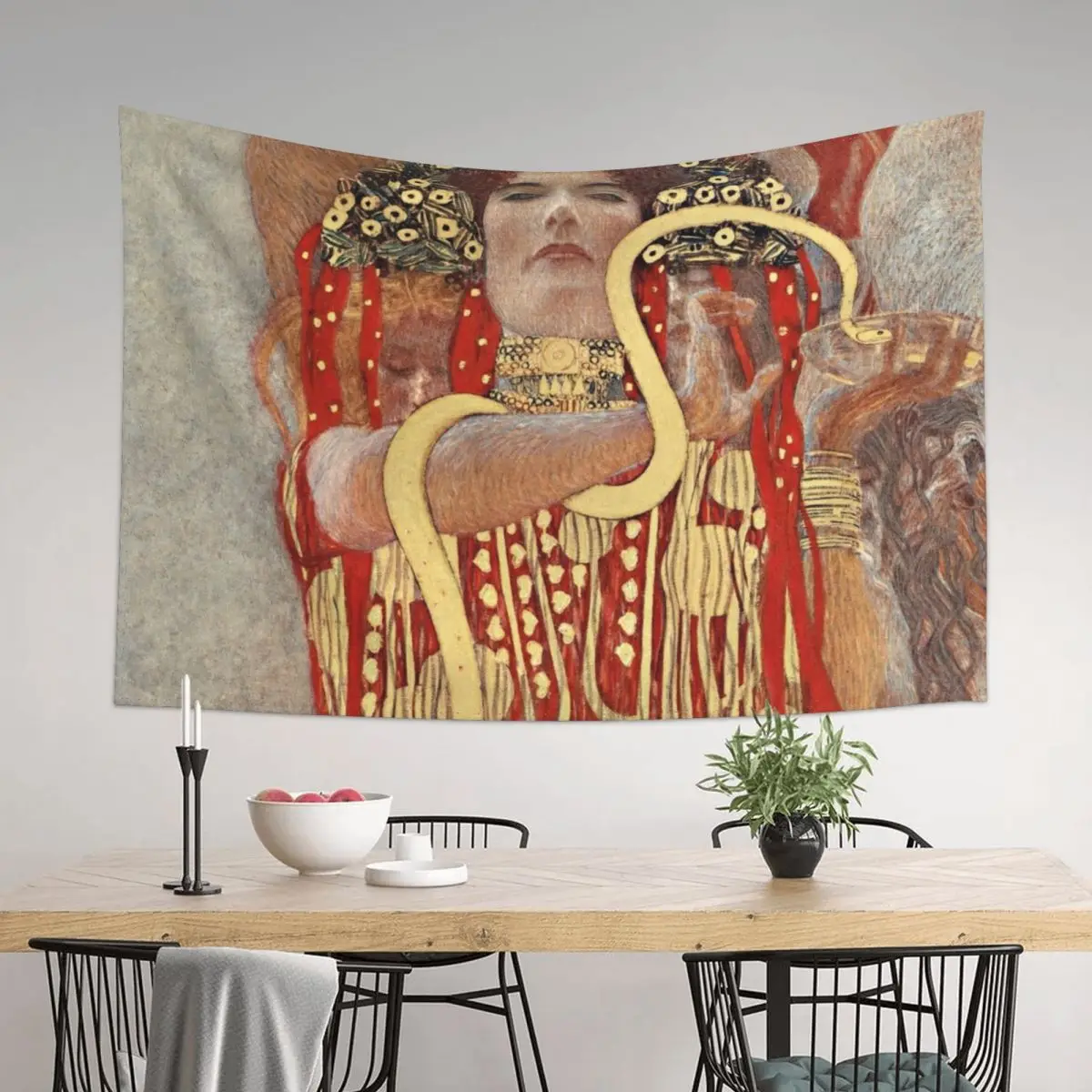 

HD. Medicine, by Gustav Klimt . HIGH DEFINITION Tapestry Room Decor Cute Bedroom Decorations Tapestry
