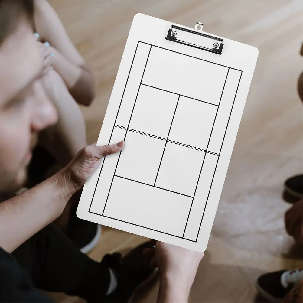 2Pcs Reusable Whiteboard Clipboard for Tennis Coaches Enhanced Player Development Tool Dry Erase Surface for Practice Sessions