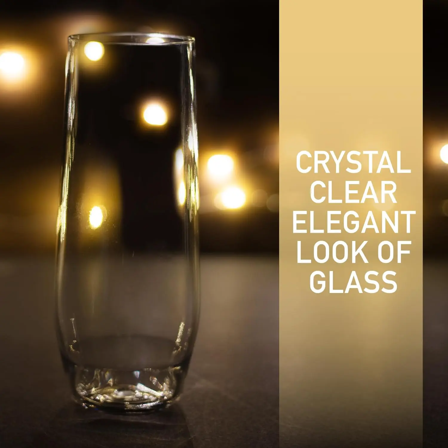 مزامير الشمبانيا تريتان غير قابلة للكسر، 12 أونصة (مجموعة من 8) - نظارات كوكتيل مقاومة للكسر، خالية من مادة BPA، شفافة كريستالية للحفلات وGif #4