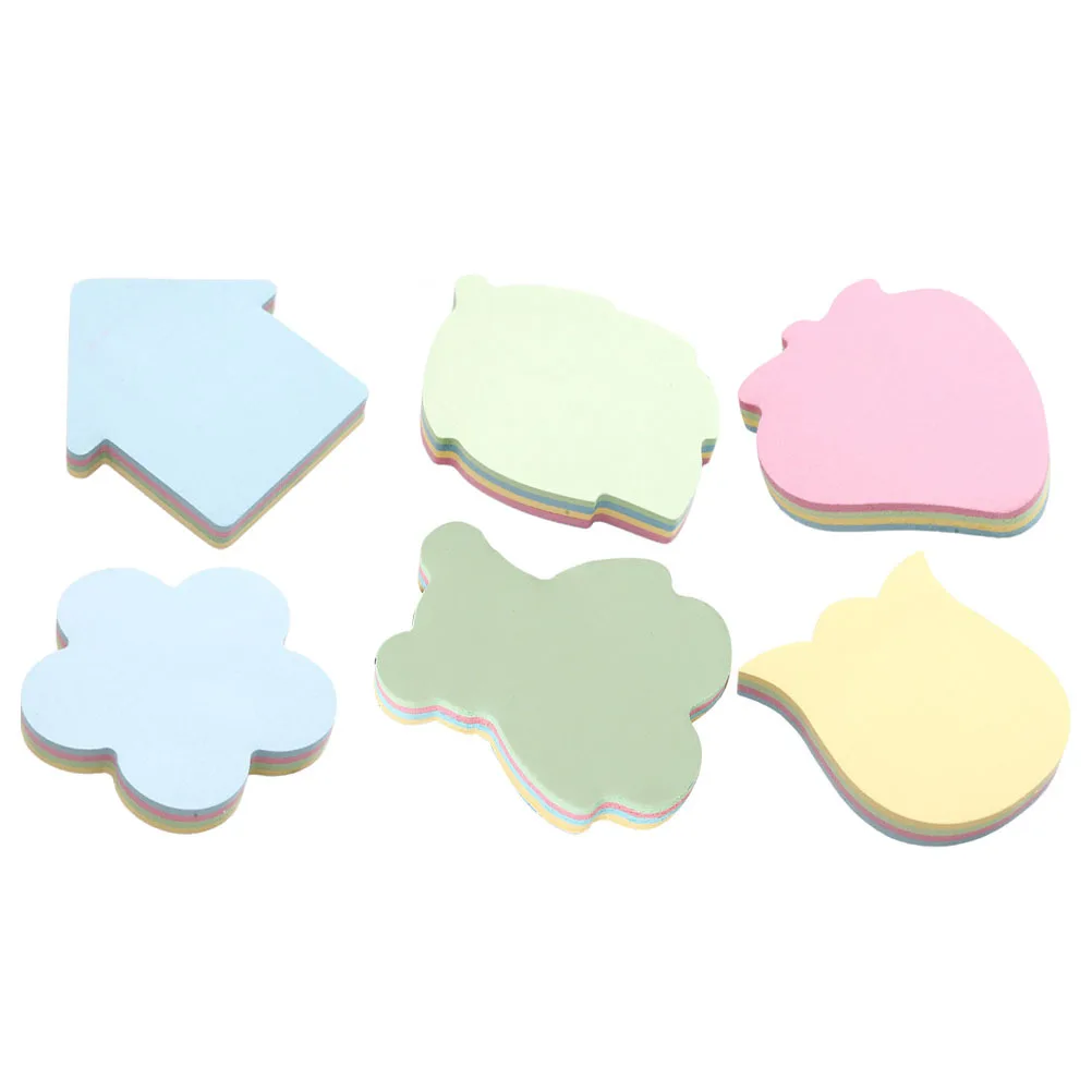 6 كتب ملصقات مذكرة قابلة للتمزيق ذاتية اللصق ملاحظة منصات لمكتب المدرسة المنزل استخدام المحمولة تصميم مدمج نمط الحيوان #1