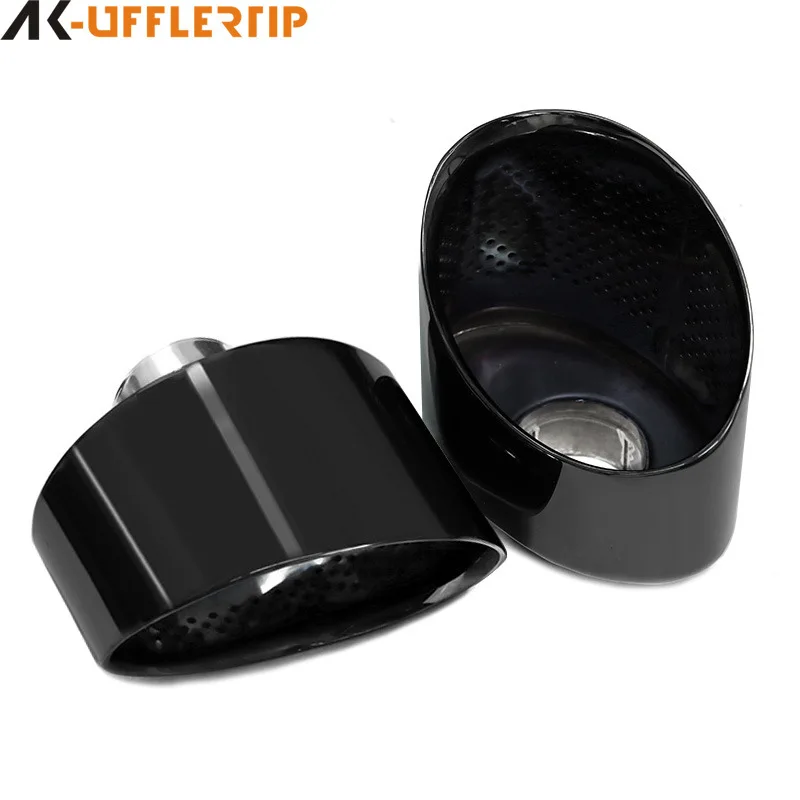 Suitable for Jaguar XF XJL modified exhaust pipe RS model big gun barrel stainless multi-black large mouth tail throat special c