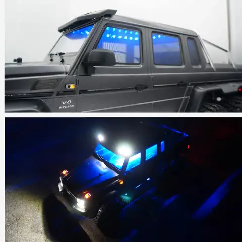 Rc Cars LED Ambient Light โคมไฟการปรับเปลี่ยนและตัวเลือกอุปกรณ์เสริมสําหรับ TRAXXAS TRX6 6wd Mercedes G63 Crawler รถ