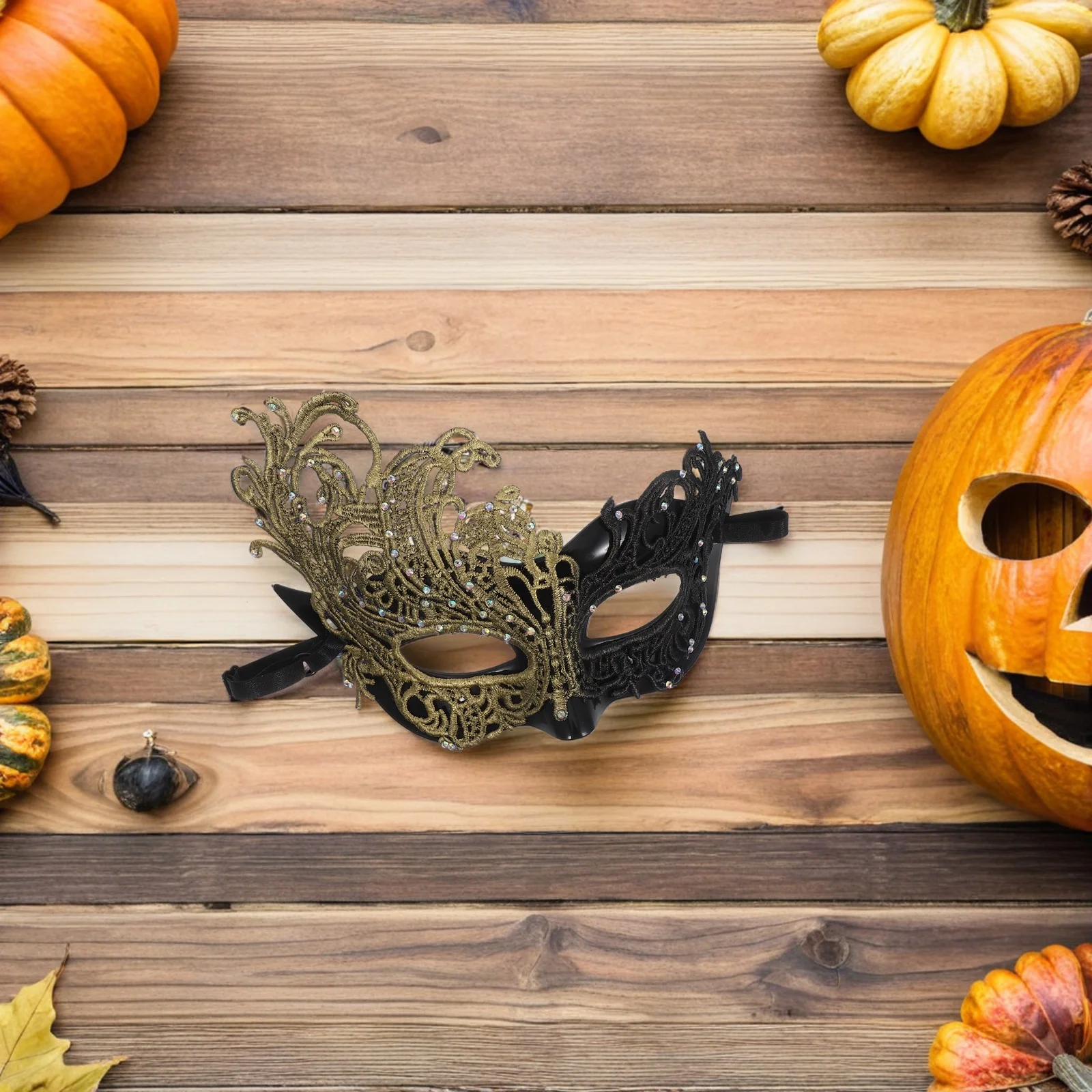 

Half Face Mask Halloween Decor Cosplay Half-face Masks Polyester Decorative Eye