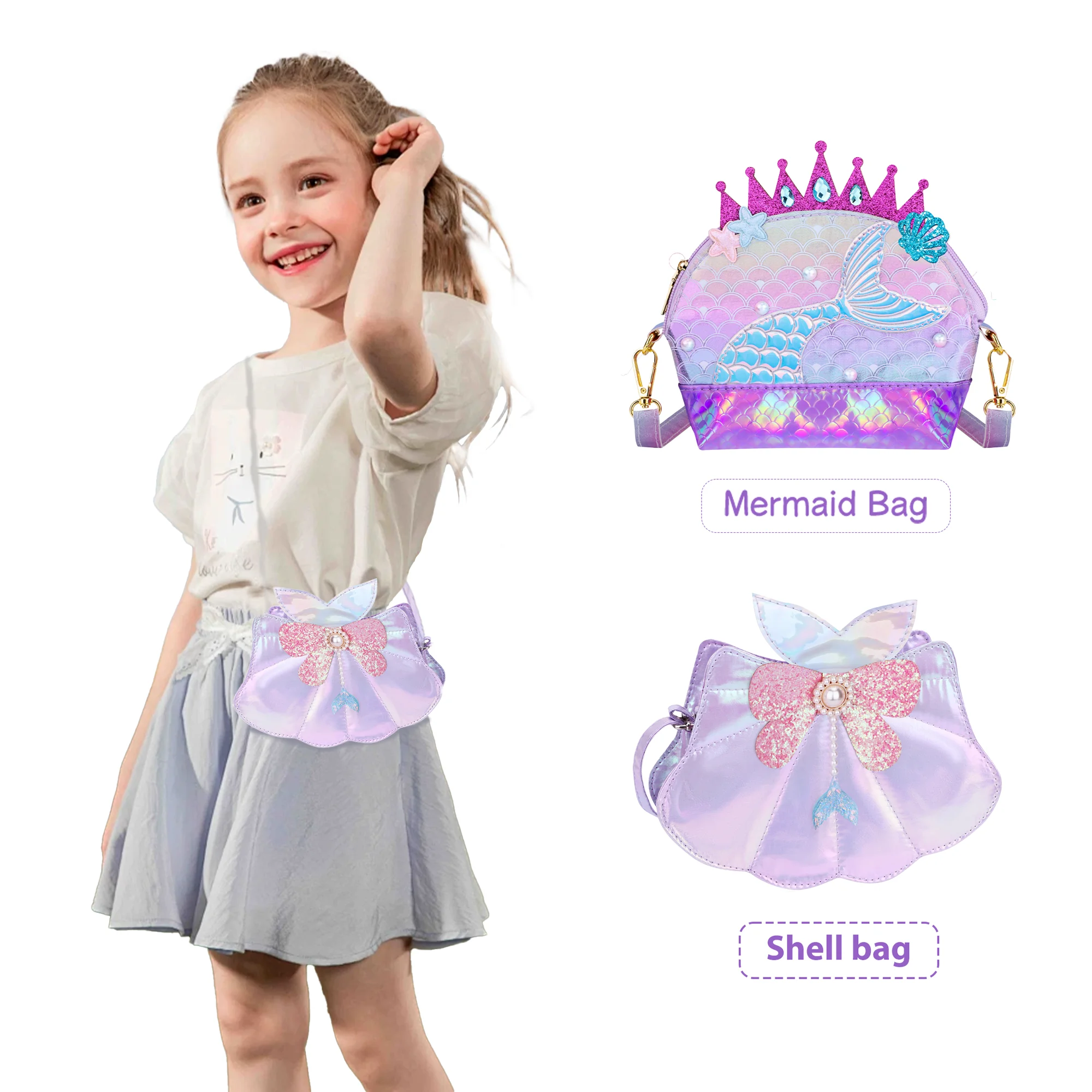 Borsa portaoggetti per bambini borsa cosmetica per trucco borsa impermeabile portatile carina con cerniere giocattoli di cancelleria borsa per