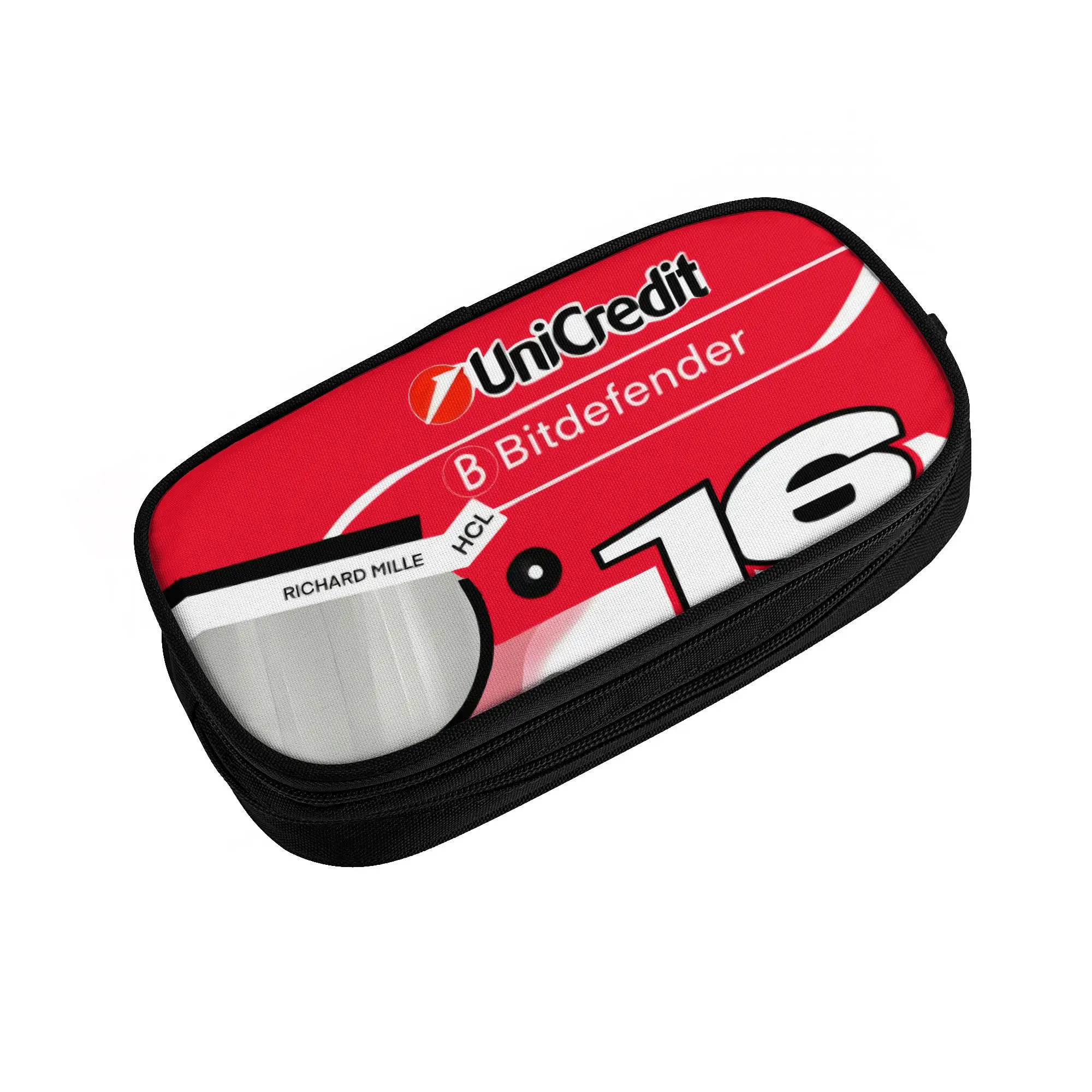 C-Charless Kawaii Monegasque L-LeclercsHelmet Pencil Cases for  Cool Race Car Competition Pencil Pouch School Supplies