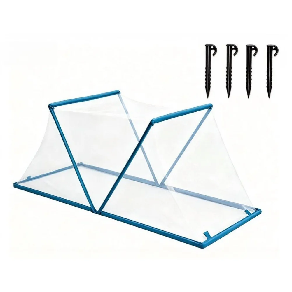 Plant Cover Mesh for Raised Beds Foldable 47.24 x 23.62 Inches Polyester Lightweight Garden Protector for Fruits Flowers