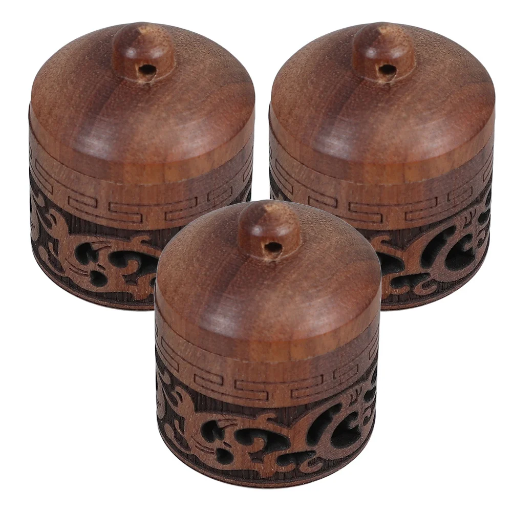

3Pcs Essential Oil Diffuser Pendant Lotus-Shaped Wooden Vial Necklace Air Freshener for Car Home Office Hanging Aroma Decor