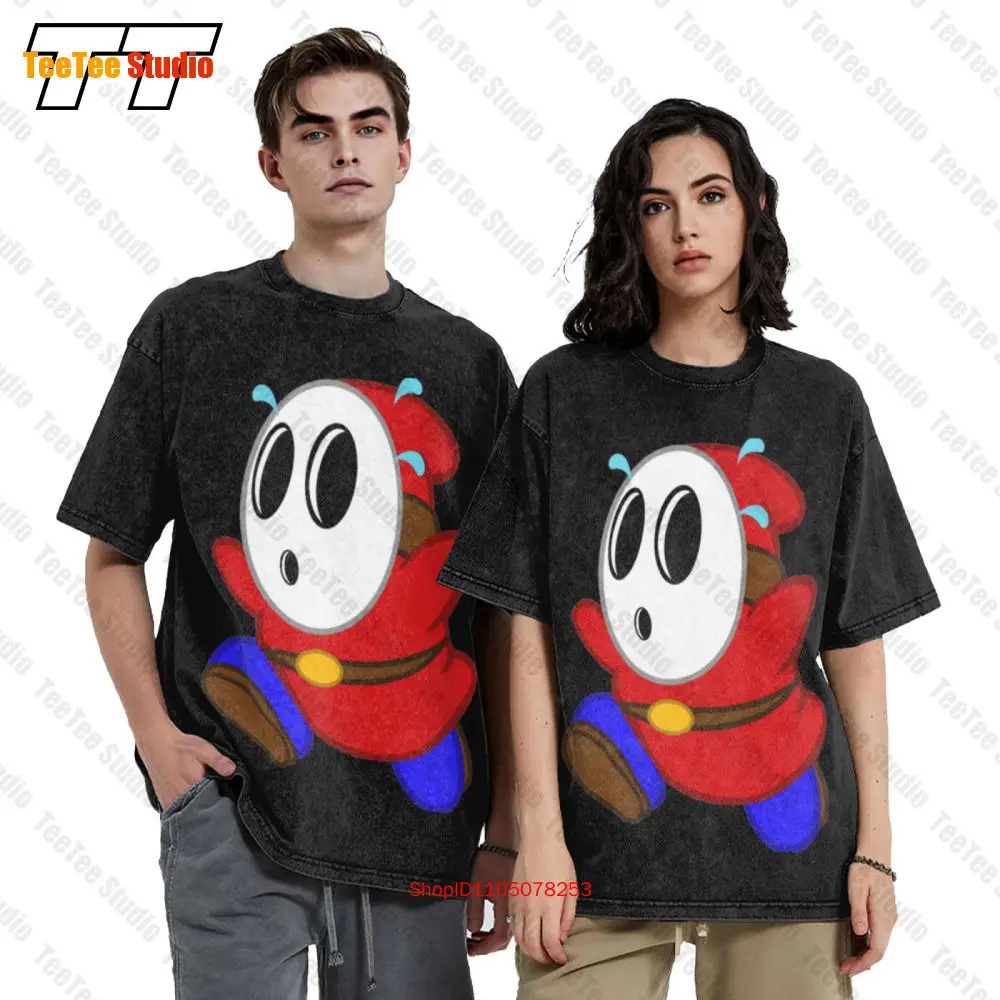 تي شيرت Shy Guy Mask Vintage كبير الحجم 4HL3