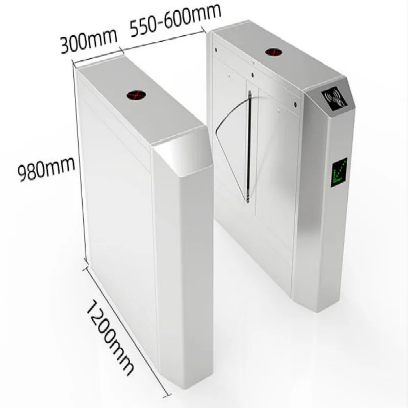 Automatic Security Optical Flap Turnstile Barrier Gate Distributor